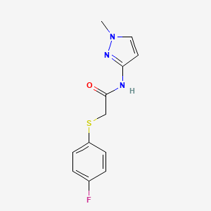 2-[(4-fluorophenyl)sulfanyl]-N-(1-methyl-1H-pyrazol-3-yl)acetamide