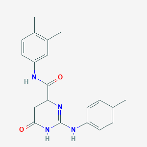 N-(3,4-dimethylphenyl)-2-(4-methylanilino)-6-oxo-4,5-dihydro-1H-pyrimidine-4-carboxamide