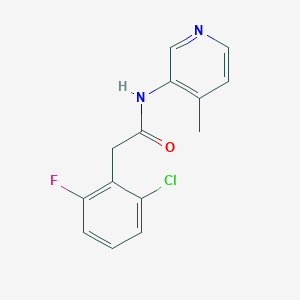 2-(2-chloro-6-fluorophenyl)-N-(4-methylpyridin-3-yl)acetamide