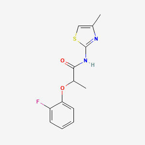 2-(2-fluorophenoxy)-N-(4-methyl-1,3-thiazol-2-yl)propanamide