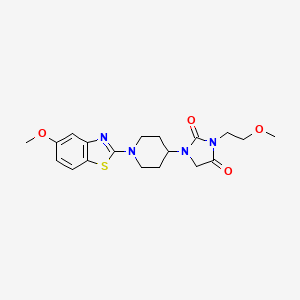 1-[1-(5-Methoxy-1,3-benzothiazol-2-yl)piperidin-4-yl]-3-(2-methoxyethyl)imidazolidine-2,4-dione