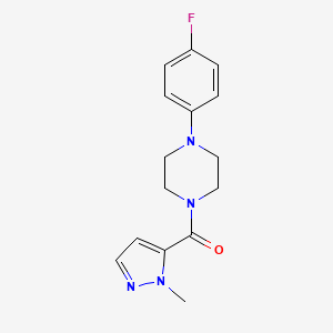 [4-(4-Fluorophenyl)-1-piperazinyl]-(2-methyl-3-pyrazolyl)methanone
