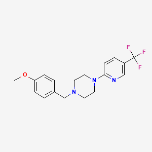 1-[(4-Methoxyphenyl)methyl]-4-[5-(trifluoromethyl)pyridin-2-yl]piperazine