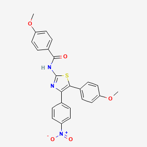 4-methoxy-N-[5-(4-methoxyphenyl)-4-(4-nitrophenyl)-2-thiazolyl]benzamide