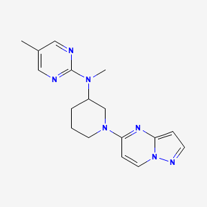 N,5-dimethyl-N-(1-{pyrazolo[1,5-a]pyrimidin-5-yl}piperidin-3-yl)pyrimidin-2-amine