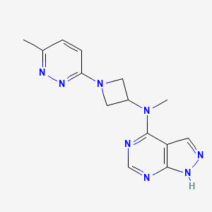 N-methyl-1-(6-methylpyridazin-3-yl)-N-{1H-pyrazolo[3,4-d]pyrimidin-4-yl}azetidin-3-amine