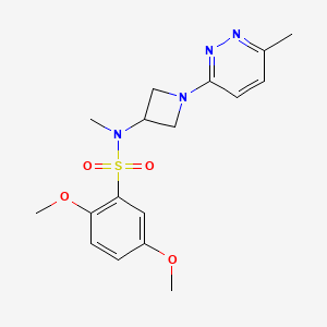 2,5-dimethoxy-N-methyl-N-[1-(6-methylpyridazin-3-yl)azetidin-3-yl]benzene-1-sulfonamide