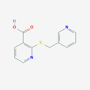 2-[(Pyridin-3-ylmethyl)sulfanyl]pyridine-3-carboxylic acid