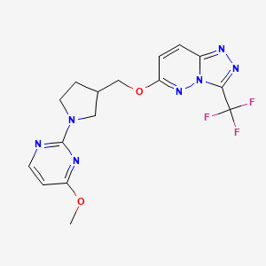 4-Methoxy-2-[3-({[3-(trifluoromethyl)-[1,2,4]triazolo[4,3-b]pyridazin-6-yl]oxy}methyl)pyrrolidin-1-yl]pyrimidine