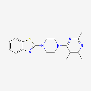 2-[4-(2,5,6-Trimethylpyrimidin-4-yl)piperazin-1-yl]-1,3-benzothiazole