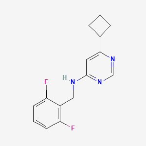 6-cyclobutyl-N-[(2,6-difluorophenyl)methyl]pyrimidin-4-amine