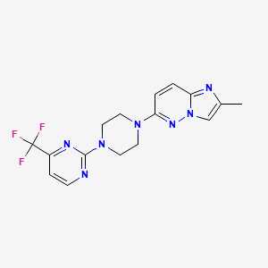 2-(4-{2-Methylimidazo[1,2-b]pyridazin-6-yl}piperazin-1-yl)-4-(trifluoromethyl)pyrimidine