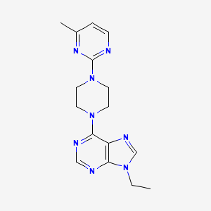 9-ethyl-6-[4-(4-methylpyrimidin-2-yl)piperazin-1-yl]-9H-purine