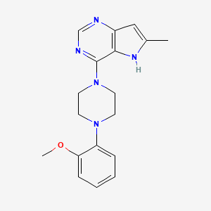 1-(2-methoxyphenyl)-4-{6-methyl-5H-pyrrolo[3,2-d]pyrimidin-4-yl}piperazine