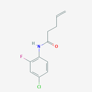 N-(4-chloro-2-fluorophenyl)pent-4-enamide