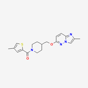 4-[({2-Methylimidazo[1,2-b]pyridazin-6-yl}oxy)methyl]-1-(4-methylthiophene-2-carbonyl)piperidine