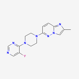 5-Fluoro-4-(4-{2-methylimidazo[1,2-b]pyridazin-6-yl}piperazin-1-yl)pyrimidine