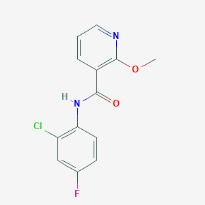 N-(2-chloro-4-fluorophenyl)-2-methoxypyridine-3-carboxamide