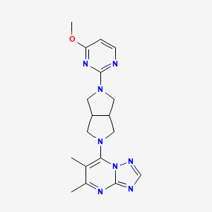 2-(5-{5,6-Dimethyl-[1,2,4]triazolo[1,5-a]pyrimidin-7-yl}-octahydropyrrolo[3,4-c]pyrrol-2-yl)-4-methoxypyrimidine