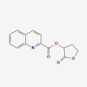 2-Quinolinecarboxylic acid (2-oxo-3-oxolanyl) ester