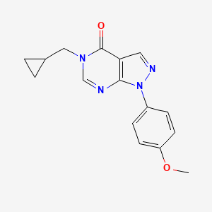 5-(cyclopropylmethyl)-1-(4-methoxyphenyl)-1H,4H,5H-pyrazolo[3,4-d]pyrimidin-4-one