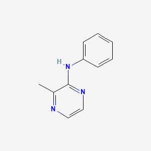 molecular formula C11H11N3 B12242920 3-methyl-N-phenylpyrazin-2-amine CAS No. 92289-34-4