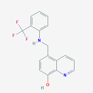 5-[[2-(Trifluoromethyl)anilino]methyl]-8-quinolinol