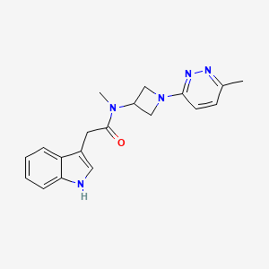 2-(1H-indol-3-yl)-N-methyl-N-[1-(6-methylpyridazin-3-yl)azetidin-3-yl]acetamide