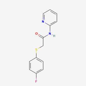 2-[(4-Fluorophenyl)sulfanyl]-N-(pyridin-2-YL)acetamide