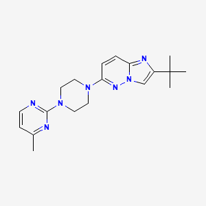 2-(4-{2-Tert-butylimidazo[1,2-b]pyridazin-6-yl}piperazin-1-yl)-4-methylpyrimidine