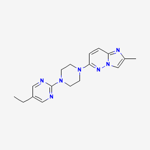 5-Ethyl-2-(4-{2-methylimidazo[1,2-b]pyridazin-6-yl}piperazin-1-yl)pyrimidine