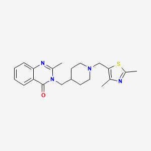 3-({1-[(2,4-Dimethyl-1,3-thiazol-5-yl)methyl]piperidin-4-yl}methyl)-2-methyl-3,4-dihydroquinazolin-4-one