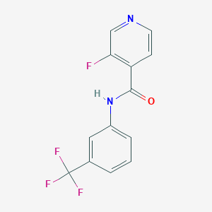 molecular formula C13H8F4N2O B12243062 3-fluoro-N-[3-(trifluoromethyl)phenyl]pyridine-4-carboxamide 