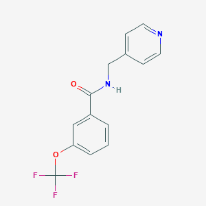 molecular formula C14H11F3N2O2 B12243082 N-[(pyridin-4-yl)methyl]-3-(trifluoromethoxy)benzamide 