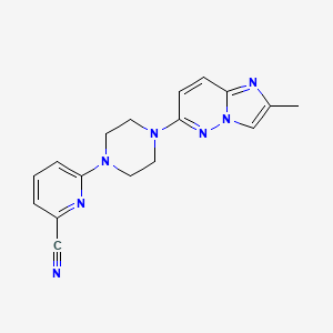 6-(4-{2-Methylimidazo[1,2-b]pyridazin-6-yl}piperazin-1-yl)pyridine-2-carbonitrile