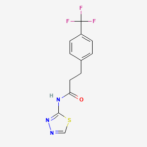 N-(1,3,4-thiadiazol-2-yl)-3-[4-(trifluoromethyl)phenyl]propanamide