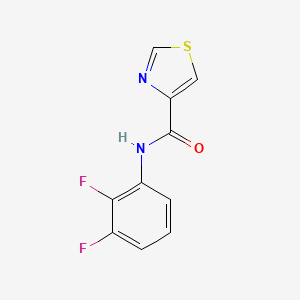 molecular formula C10H6F2N2OS B12243106 N-(2,3-difluorophenyl)-1,3-thiazole-4-carboxamide 