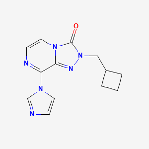 2-(cyclobutylmethyl)-8-(1H-imidazol-1-yl)-2H,3H-[1,2,4]triazolo[4,3-a]pyrazin-3-one