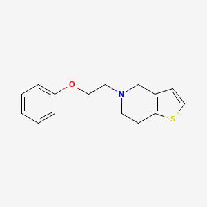 molecular formula C15H17NOS B12243153 5-(2-phenoxyethyl)-4H,5H,6H,7H-thieno[3,2-c]pyridine 