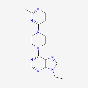 9-ethyl-6-[4-(2-methylpyrimidin-4-yl)piperazin-1-yl]-9H-purine