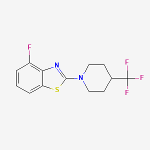 4-Fluoro-2-[4-(trifluoromethyl)piperidin-1-yl]-1,3-benzothiazole