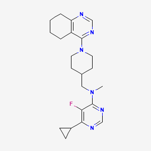 6-cyclopropyl-5-fluoro-N-methyl-N-{[1-(5,6,7,8-tetrahydroquinazolin-4-yl)piperidin-4-yl]methyl}pyrimidin-4-amine