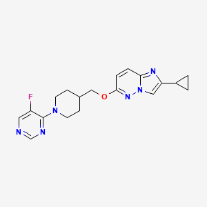 4-{4-[({2-Cyclopropylimidazo[1,2-b]pyridazin-6-yl}oxy)methyl]piperidin-1-yl}-5-fluoropyrimidine