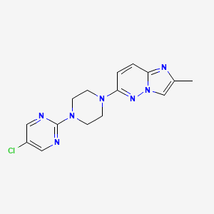 5-Chloro-2-(4-{2-methylimidazo[1,2-b]pyridazin-6-yl}piperazin-1-yl)pyrimidine