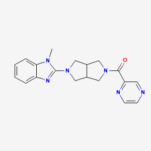 1-methyl-2-[5-(pyrazine-2-carbonyl)-octahydropyrrolo[3,4-c]pyrrol-2-yl]-1H-1,3-benzodiazole