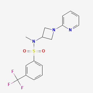 N-methyl-N-[1-(pyridin-2-yl)azetidin-3-yl]-3-(trifluoromethyl)benzene-1-sulfonamide