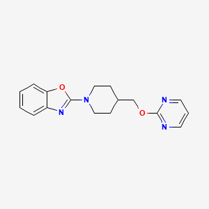 2-{4-[(Pyrimidin-2-yloxy)methyl]piperidin-1-yl}-1,3-benzoxazole