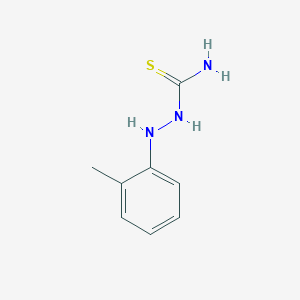 molecular formula C8H11N3S B1224335 N-(o-tolyl)hydrazinecarbothioamide CAS No. 614-10-8