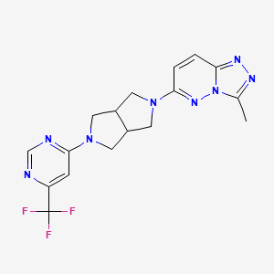 4-(5-{3-Methyl-[1,2,4]triazolo[4,3-b]pyridazin-6-yl}-octahydropyrrolo[3,4-c]pyrrol-2-yl)-6-(trifluoromethyl)pyrimidine