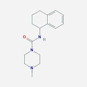 4-methyl-N-(1,2,3,4-tetrahydronaphthalen-1-yl)piperazine-1-carboxamide